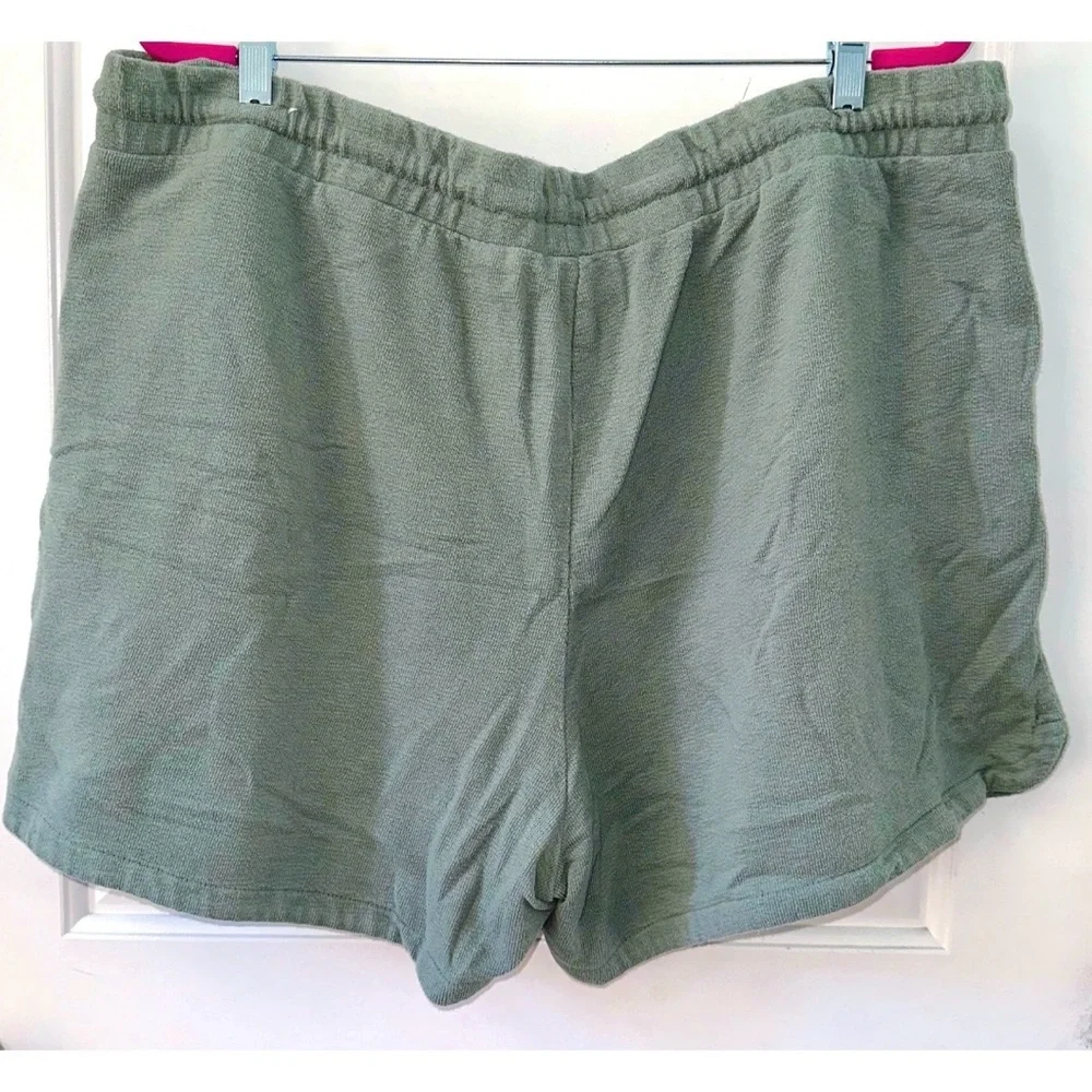 Maurice’s Sage Green Terry Lounge Shorts – Size 3X